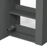 Aica Mobile Bagno Monoblocco Sospeso 44×23×60 cm per Piccoli Spazi con Maniglia e Lavabo in Alluminio - Consegna gratuita