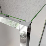 Box Doccia Angolare Porta Scorrevole con Parete Fissa Vetro Temperato 5mm Satinato Opaco H.185cm - Consegna gratuita