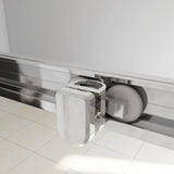 Box Doccia Angolare Porta Scorrevole con Parete Fissa Vetro Temperato 5mm Satinato Opaco H.185cm - Consegna gratuita