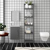 Aica Mobile Bagno Monoblocco Sospeso 44×23×60 cm per Piccoli Spazi con Maniglia e Lavabo in Alluminio - Consegna gratuita