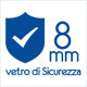 8mm Vetro di Sicurezza