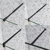 Barra Stabilizzatrice per Rinforzare Vetro di Box Doccia Nero Opaco Vari Modelli - Consegna gratuita