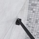 Barra Stabilizzatrice per Rinforzare Vetro di Box Doccia Nero Opaco Vari Modelli - Consegna gratuita