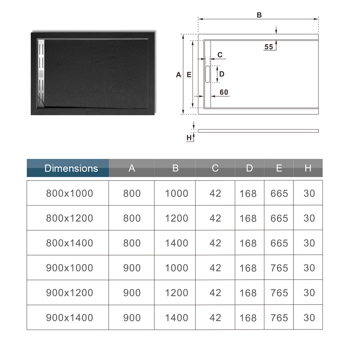 Box Doccia Angolare Porte Scorrevoli Vetro 6mm Temperato Trasparente Anticalcare Profilo Nero Opaco Piatto Doccia incluso