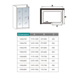 195cm Box Doccia Angolare Porta Scorrevole con Parete Fissa Vetro 8mm Temperato Anticalcare Trasparente Profilo Nero Opaco Softclose - Consegna gratuita