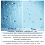 Parete Fissa Doccia Walk In Vetro Temperato Trasparente Anticalcare 6mm con Barra Stabilizzatrice Nero Opaco - Consegna gratuita