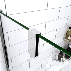 AICA porta-accessori portasciugamani adattabile box doccia in Vetro di spessore da 8-10 mm