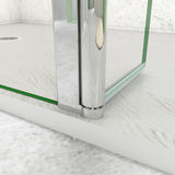 Box Doccia Walk In Parete Fissa 80-120cm + Paretina Mobile 30/40 cm Vetro Temperato 8 mm Anticalcare 2 Ripiani Mensole Barra Stabilizzatrice 70-120cm - Consegna gratuita
