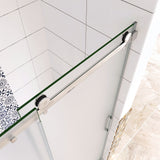 Box Doccia Per Nicchia Porta Scorrevole Ingresso Destro Vetro 8 mm Temperato Satinato Opaco Anticalcare 195cm - Consegna gratuita