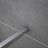 Aica 200cm Parete Per Doccia Walk In Vetro Temperato Trasparente Anticalcare 10mm Con Barra Stabilizzatrice - Consegna gratuita
