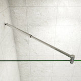 Box Doccia Walk In Parete Fissa 80-120cm + Paretina Mobile 30/40 cm Vetro Temperato 8 mm Anticalcare 2 Ripiani Mensole Barra Stabilizzatrice 70-120cm - Consegna gratuita