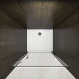 Aica 195 cm Porta Doccia Per Nicchia Apertura Battente Vetro 6 mm Temperato Trasparente Anticalcare - Consegna gratuita