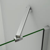 Aica Box Doccia Angolare Porta Battente Vetro 6 mm Temperato Anticalcare con Barra Stabilizzatrice da 45 cm Alto 187cm - Consegna gratuita