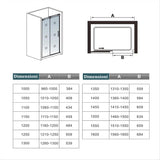 Aica 195 cm Box Doccia Per Nicchia Porta Scorrevole Ingresso Destro Vetro 8 mm Temperato Anticalcare Satinato Opaco - Consegna gratuita
