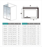 Aica 195 cm Box Doccia Angolare Porta Scorrevole con Parete Fissa Vetro 8 mm Temperato Anticalcare Telaio in Alluminio Cromato Lucido - Consegna gratuita