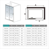 Aica 195 cm Box Doccia Angolare Porta Scorrevole con Parete Fissa Vetro 8 mm Temperato Anticalcare Telaio in Alluminio Cromato Lucido - Consegna gratuita