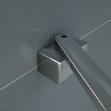 Aica Box Doccia Angolare Porta Pieghevole A Libro Vetro 6 mm Temperato Anticalcare Con Barra Stabilizzatrice Alta 185cm - Consegna gratuita