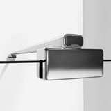 Box doccia walk-in Aica altezza 200 cm a parete in vetro temperato trasparente anticalcare removibile con barra stabilizzatrice da 45 cm o senza barra di supporto - Consegna gratuita