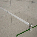 Aica 200 cm Parete Per Doccia Walk In Vetro 8mm Temperato Trasparente Anticalcare con Doppia Barra Stabilizzatrice 120x200 Tipo 2 - Lunga 70-120 cm regolabile - Consegna gratuita