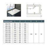 Aica Walk In Alta 200 cm Parete Per Doccia Fissa Barra Stabilizzatrice 90cm Vetro 8mm Semitrasparente Opaco Temperato Anticalcare - Consegna gratuita