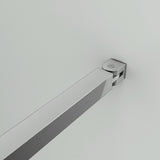 Aica Walk In Alta 200 cm Parete Per Doccia Fissa Barra Stabilizzatrice 90cm Vetro 8mm Semitrasparente Opaco Temperato Anticalcare - Consegna gratuita