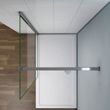 Aica Walk In Alta 200 cm Parete Per Doccia Vetro 8mm Temperato Anticalcare Fascia Centrale Opaca Barra Stabilizzatrice 140cm Piatto Doccia - Consegna gratuita