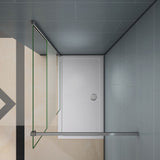 Aica Walk In Alta 200 cm Parete Per Doccia Vetro 8mm Temperato Fascia Centrale Opaca Anticalcare Barra Stabilizzatrice 90cm E Piatto Doccia - Consegna gratuita