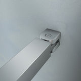 Aica Walk In Alta 200 cm Parete Per Doccia Vetro Da 8mm Temperato Trasparente Anticalcare Con Barra Stabilizzatrice 90cm - Consegna gratuita