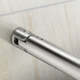 Aica Box Doccia 200 cm Walk In Vetro Satinato Al Centro Temperato Anticalcare Con Barra Stabilizzatrice Regolabile 70-120cm Piatto Doccia Incluso - Consegna gratuita