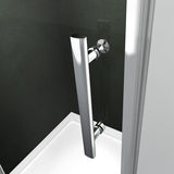 Aica 187cm Box Doccia Angolare Doppia Porta a Battente Rotazione Di 180 Gradi In Vetro Temperato 6mm Anticalcare Trasparente varie dimensioni - Consegna gratuita