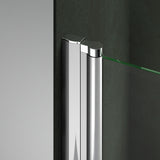 Aica 187cm Box Doccia Angolare Doppia Porta a Battente Rotazione Di 180 Gradi In Vetro Temperato 6mm Anticalcare Trasparente varie dimensioni - Consegna gratuita