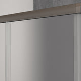 Aica Cabina Doccia Angolare Scorrevole Vetro Temperato Opaco 6mm - Consegna gratuita