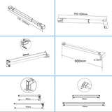 Walk In Parete Fissa per Doccia in Vetro Temperato 6mm Satinato Opaco Anticalcare - Consegna gratuita
