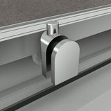 Aica Box Doccia Per Nicchia Doppie Porte Scorrevoli Da Bagno Vetro Temperato Trasparente 120X185cm - Consegna gratuita