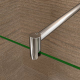 AICA Walk In Parete Per Doccia Con Barra Stabilizzatrice Regolabile 70-120cm Vetro 8mm Temperato Opaco Anticalcare - Consegna gratuita