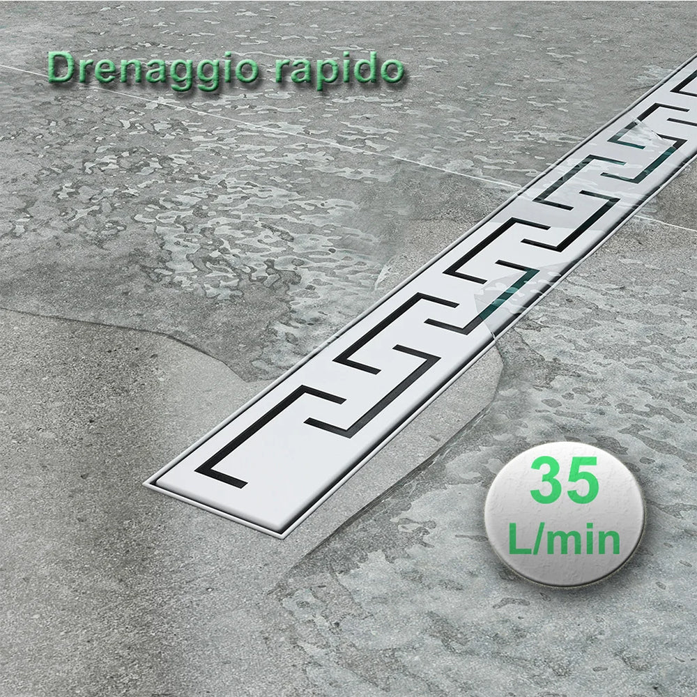 Canaletta sifone per piatto doccia 90X7 cm | Leroy Merlin Canaletta sifone per piatto doccia 90X7 cm | Leroy Merlin