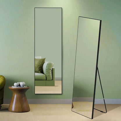 BEAUTYPEAK Specchio A Figura Intera 81x180 Cm - Grandi Specchi Da Pavimento Con Cornice Sottile In Alluminio