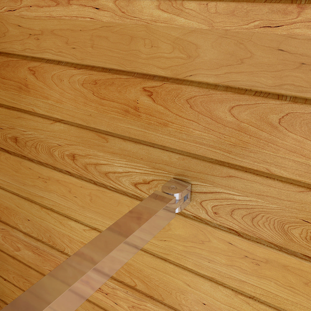 Box Doccia Walk In Parete Fissa in Vetro Temperato 6 mm Anticalcare Multi Fasce Satinate Opache con Barra Stabilizzatrice Regolabile