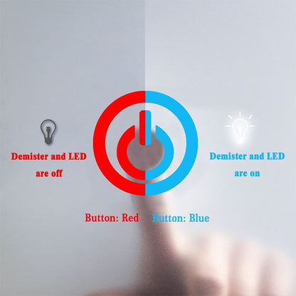 Specchio Da Bagno Rotondo Da 100cm con LED A, Anti Nebbia, Touch, 3 Temperature Colore
