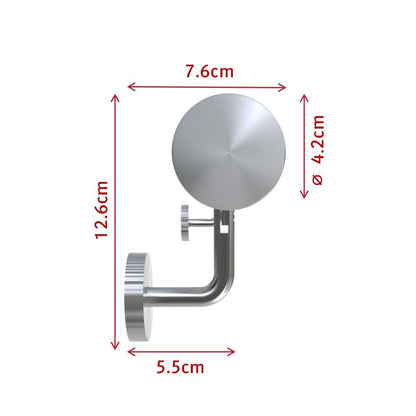 Corrimano in acciaio inox 304 spazzolato 80/100/120/150/180/200cm per interni ed esterni scale