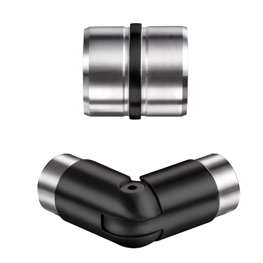 Connettore regolabile/Connettore dritto in acciaio inox 304 per corrimano Ø42.2/42.4mm parete