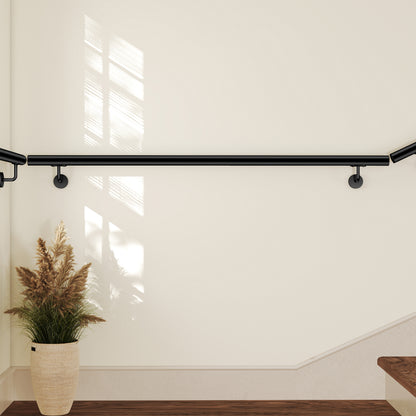 Corrimano Inox 304 nero opaco 80-100-120-150-180-200-220-240 cm per Scale Interne ed Esterne