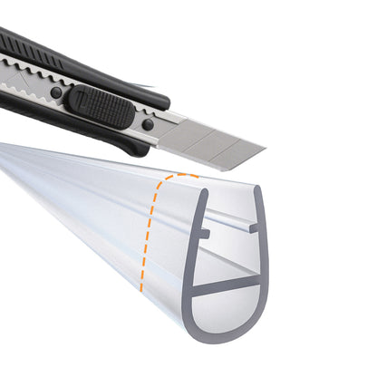 Guarnizione Sottoporta per box doccia per vetro da 8mm lungha 90cm Tagliabile