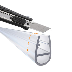 Guarnizione Sottoporta per box doccia per vetro da 8mm lungha 90cm Tagliabile