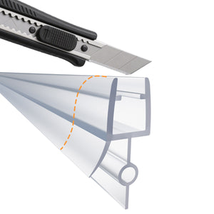 Guarnizione Sottoporta per box doccia per vetro da 6mm lungha 90cm Tagliabile