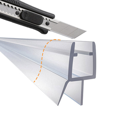 Guarnizione Sottoporta per box doccia per vetro da 6mm lungha 90cm Tagliabile