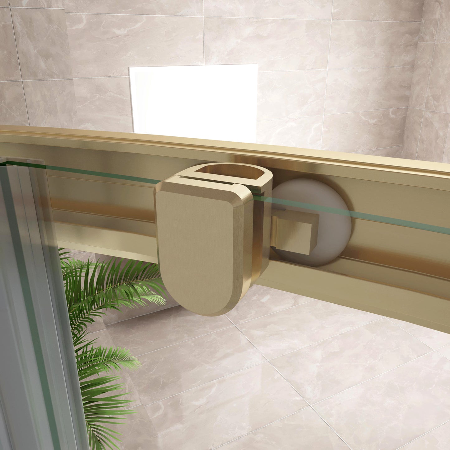 Box Doccia Semicircolare 80-90X80-90cm Porte Scorrevoli Vetro Temperato 6 mm Trasparente Anticalcare Oro Spazzolato 190 cm