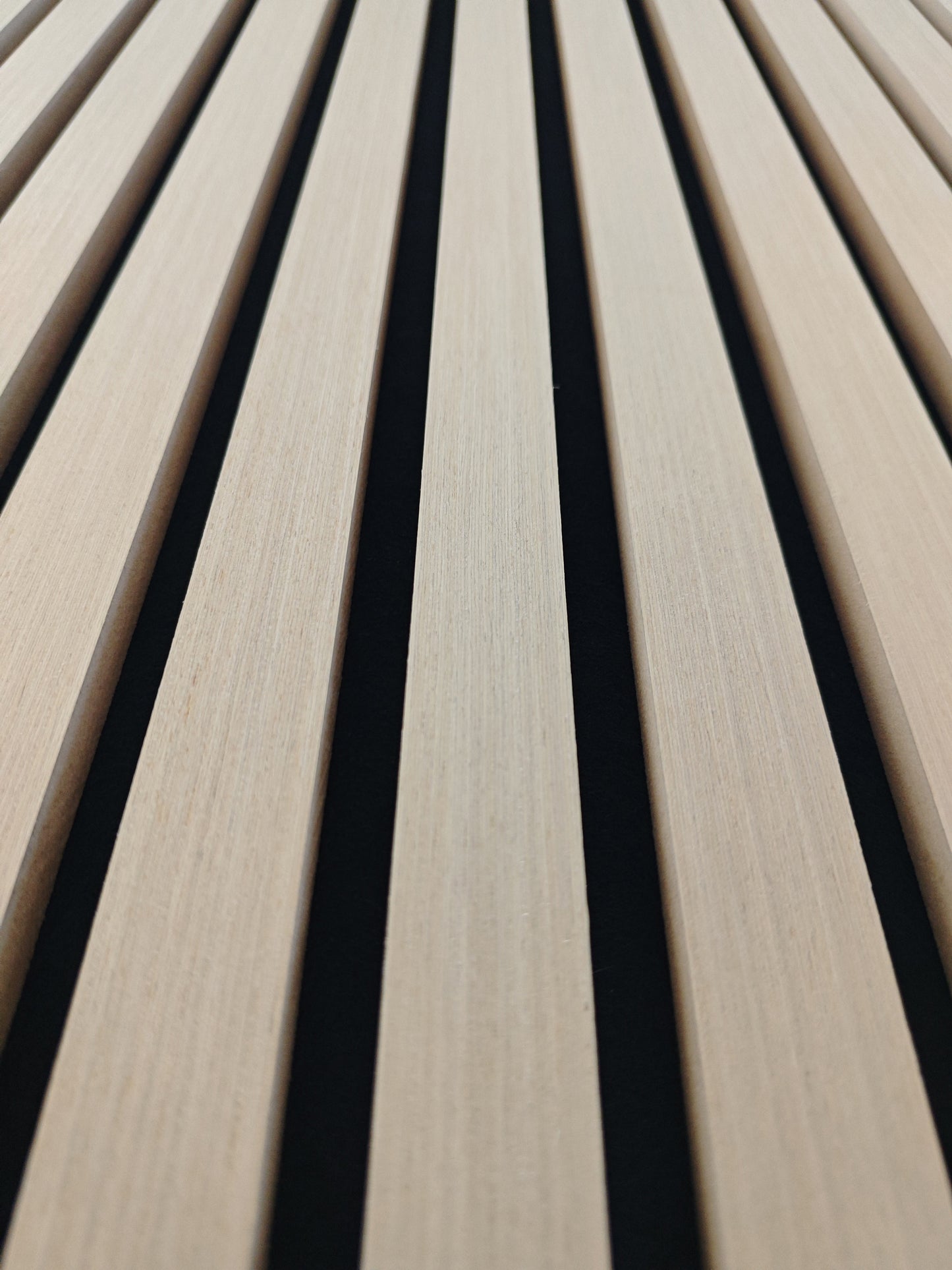 Set di 2/3 pannelli decorativi fonoassorbenti in legno MDF, 260 cm × 30 cm, Sp 21 mm, Color rovere naturale/chiaro/scuro/noce/grigio chiaro (Copy)#Color rovere chiaro