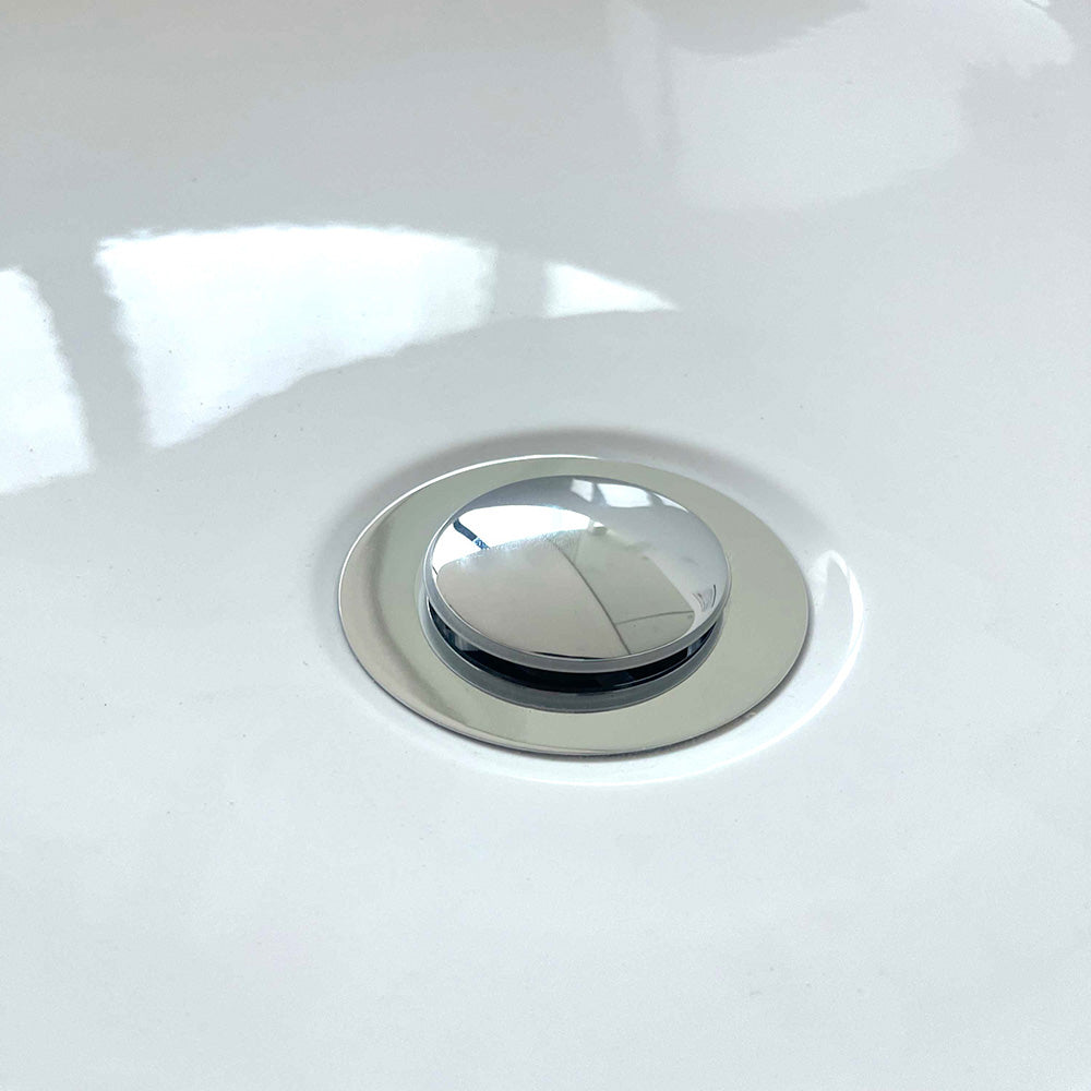 Vasca da Bagno a Isola Freestanding in Acrilico da 170x80x58 cm/150x72x56 cm, Colore Bianco, Forma Rettangolare