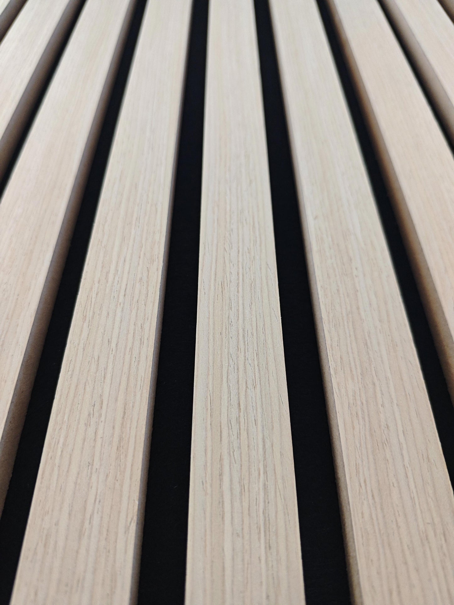 Set di 2/3 pannelli decorativi fonoassorbenti in legno MDF, 260 cm × 30 cm, Sp 21 mm, Color rovere naturale/chiaro/scuro/noce/grigio chiaro (Copy)#Color rovere naturale